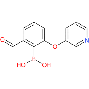 (2-formyl-6-(pyridin-3-yloxy)phenyl)boronic acid
