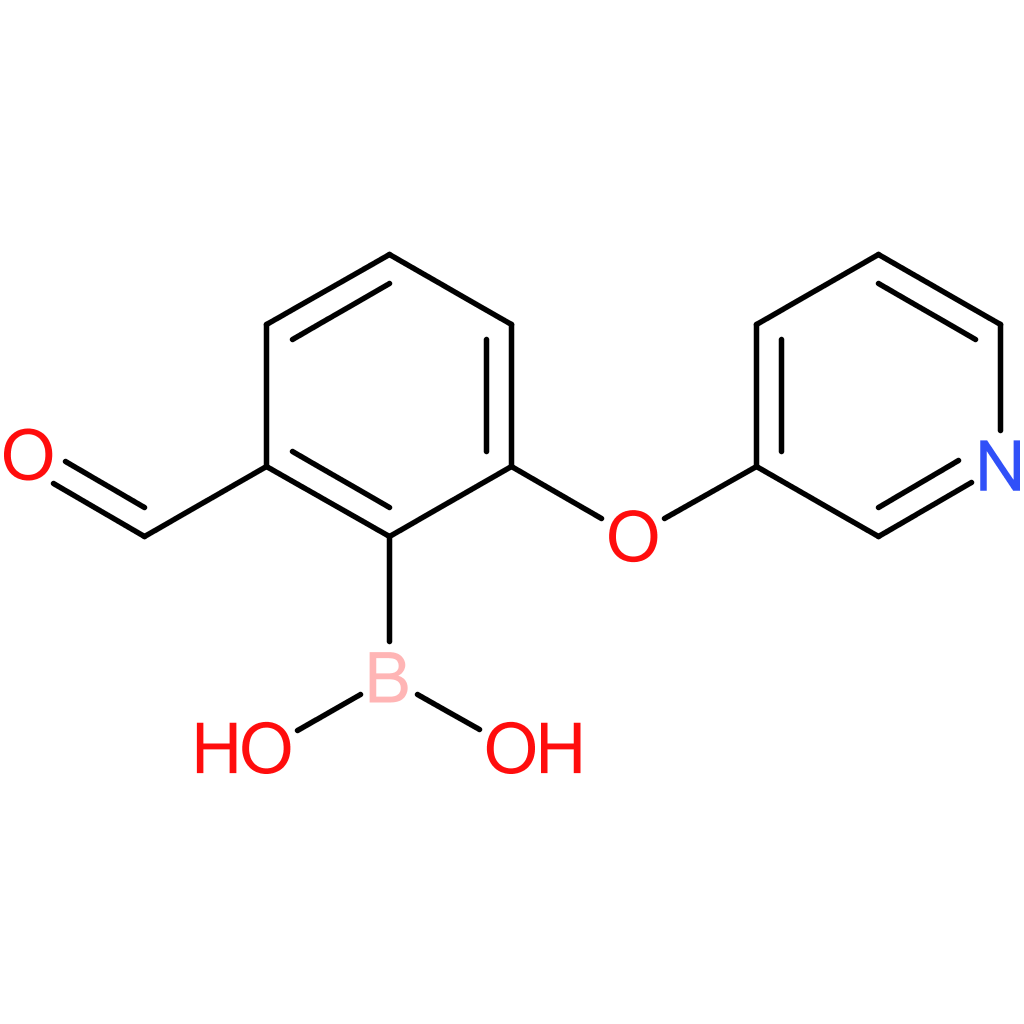 (2-formyl-6-(pyridin-3-yloxy)phenyl)boronic acid