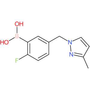(2-fluoro-5-[(3-methyl-1h-pyrazol-1-yl)methyl]phenyl)boronic acid