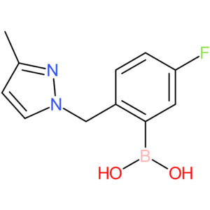 (5-fluoro-2-[(3-methyl-1h-pyrazol-1-yl)methyl]phenyl)boronic acid