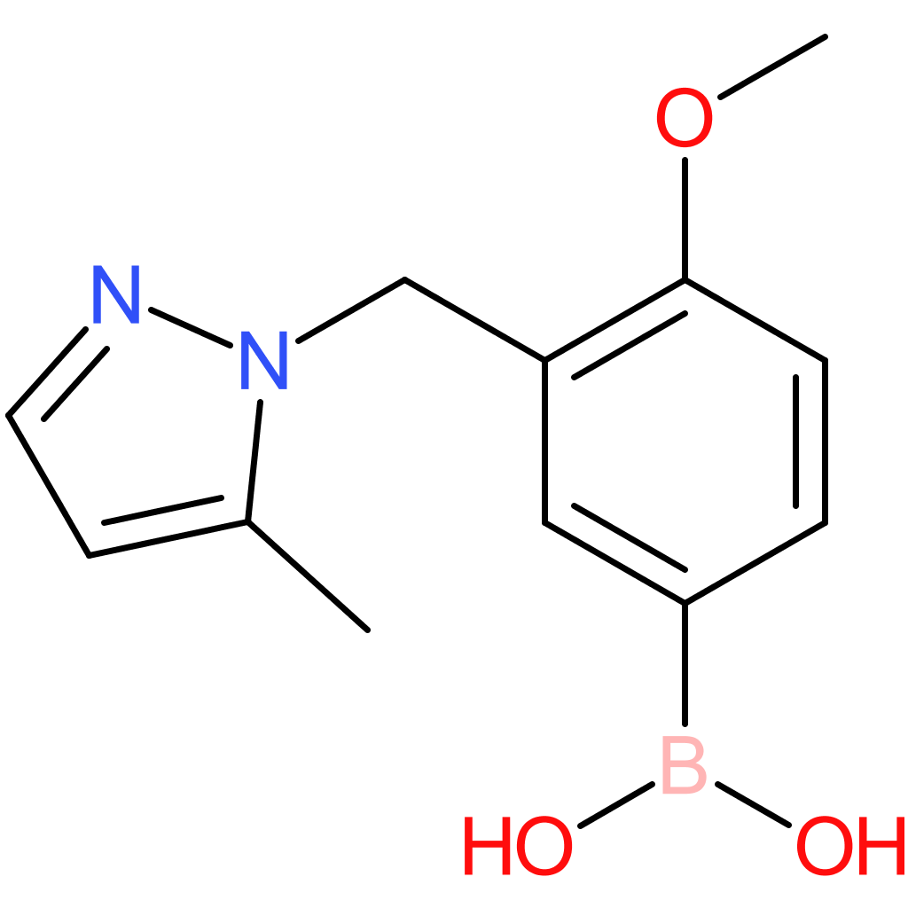 (4-methoxy-3-[(5-methyl-1h-pyrazol-1-yl)methyl]phenyl)boronic acid
