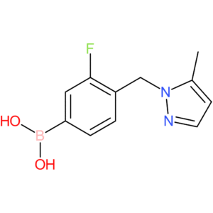 (3-fluoro-4-[(5-methyl-1h-pyrazol-1-yl)methyl]phenyl)boronic acid