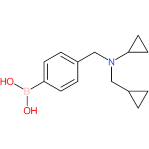 (4-([cyclopropyl(cyclopropylmethyl)amino]methyl)phenyl)boronic acid
