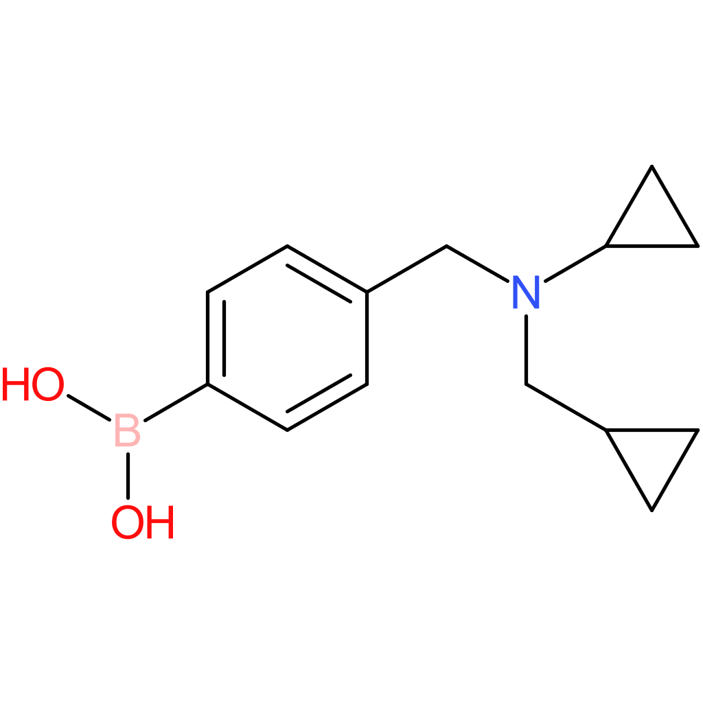 (4-([cyclopropyl(cyclopropylmethyl)amino]methyl)phenyl)boronic acid
