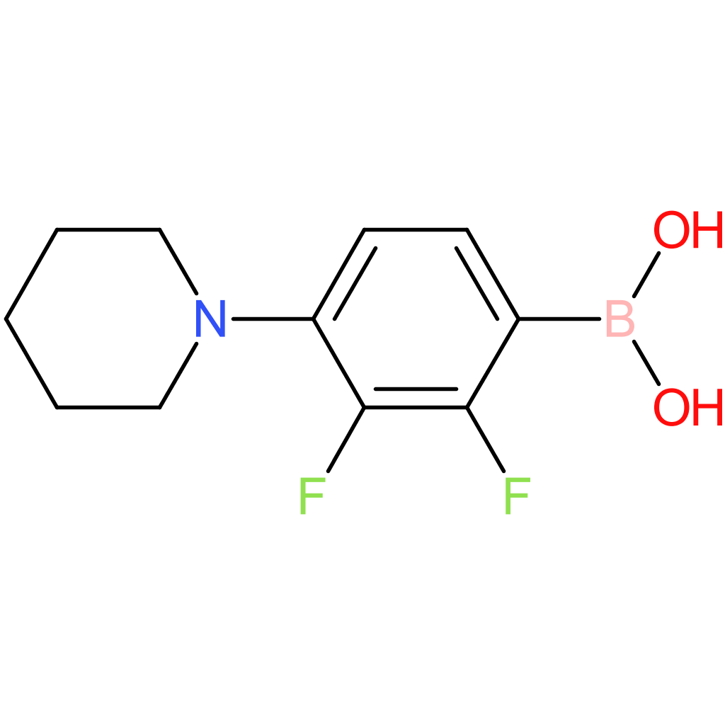 2,3-difluoro-4-piperidinophenylboronic acid