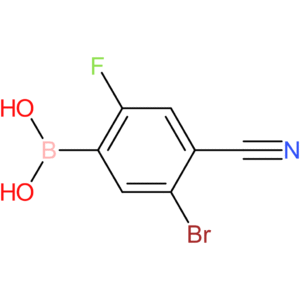 (5-bromo-4-cyano-2-fluorophenyl)boronic acid