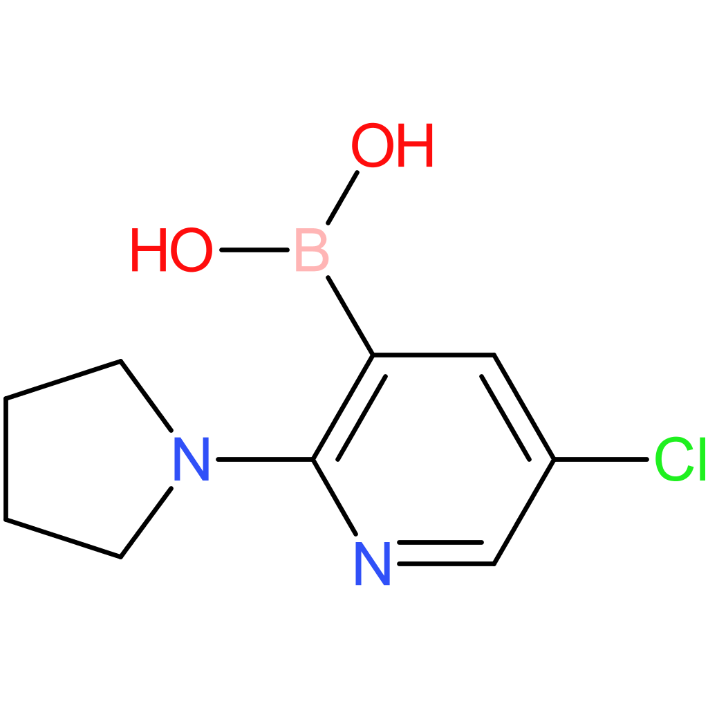 5-chloro-2-pyrrolidinopyridine-3-boronic acid