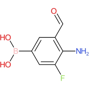 (4-amino-3-fluoro-5-formylphenyl)boronic acid