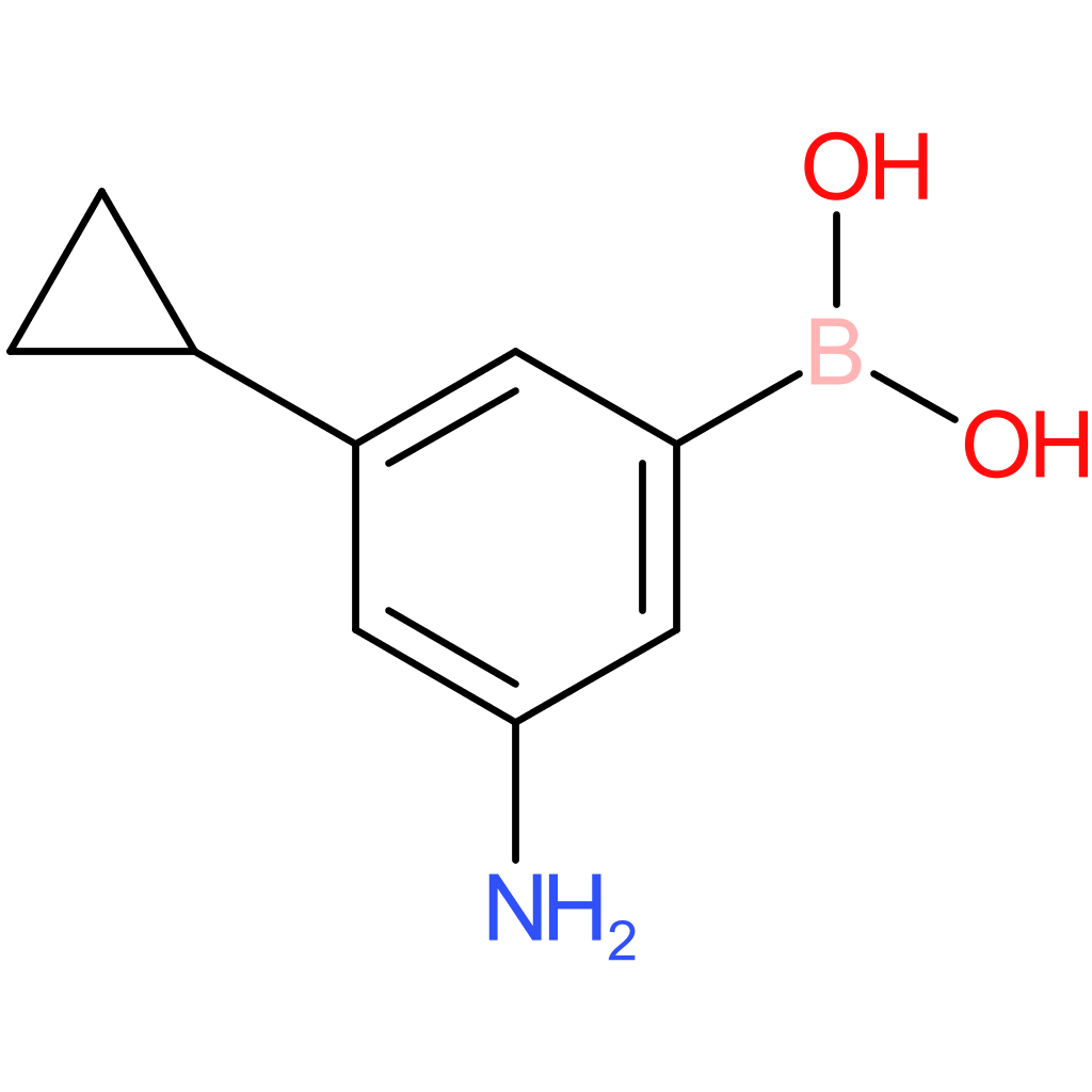 5-amino-3-cyclopropylphenylboronic acid