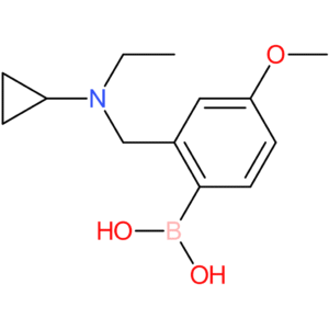 (2-([cyclopropyl(ethyl)amino]methyl)-4-methoxyphenyl)boronic acid
