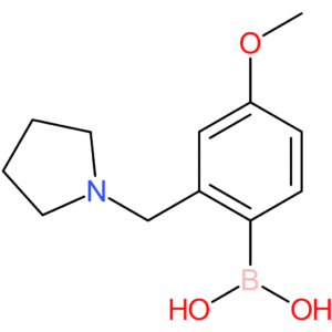 4-methoxy-2-(pyrrolidin-1-ylmethyl)phenylboronic acid