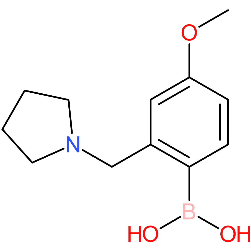 4-methoxy-2-(pyrrolidin-1-ylmethyl)phenylboronic acid