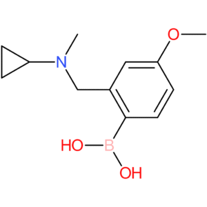 (2-([cyclopropyl(methyl)amino]methyl)-4-methoxyphenyl)boronic acid