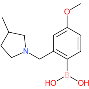 (4-methoxy-2-[(3-methylpyrrolidin-1-yl)methyl]phenyl)boronic acid