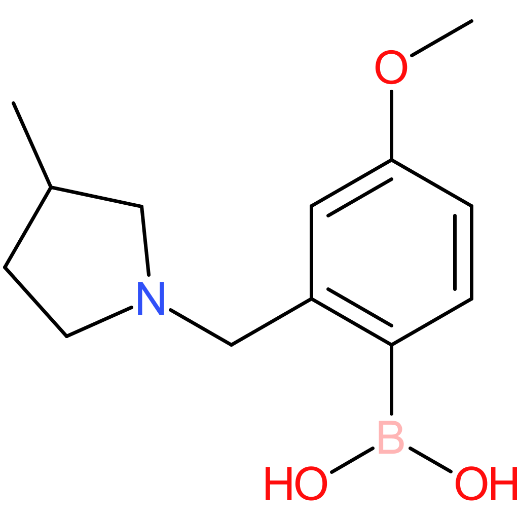 (4-methoxy-2-[(3-methylpyrrolidin-1-yl)methyl]phenyl)boronic acid