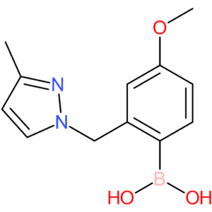 (4-methoxy-2-[(3-methyl-1h-pyrazol-1-yl)methyl]phenyl)boronic acid