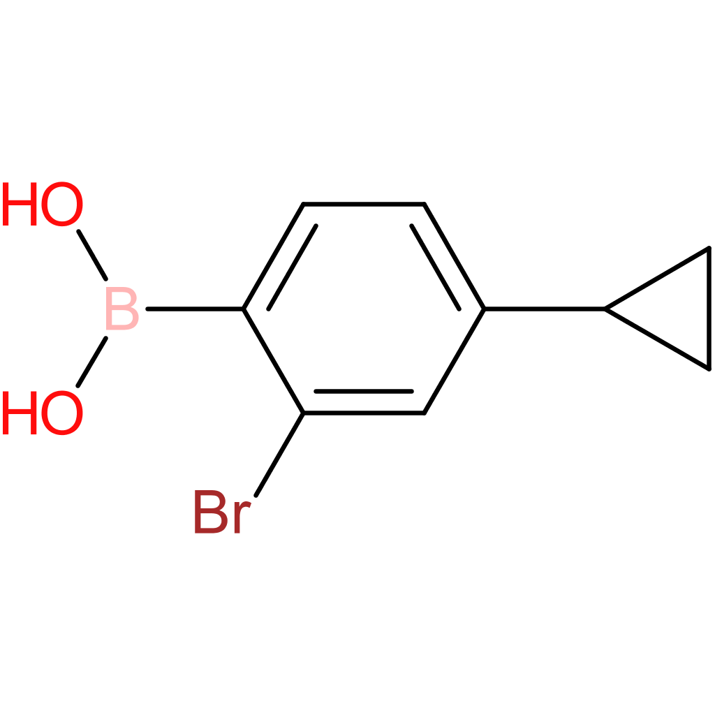 2-bromo-4-cyclopropylphenylboronic acid