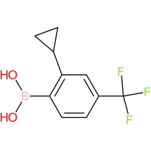 4-trifluoromethyl-6-cyclopropylphenylboronic acid