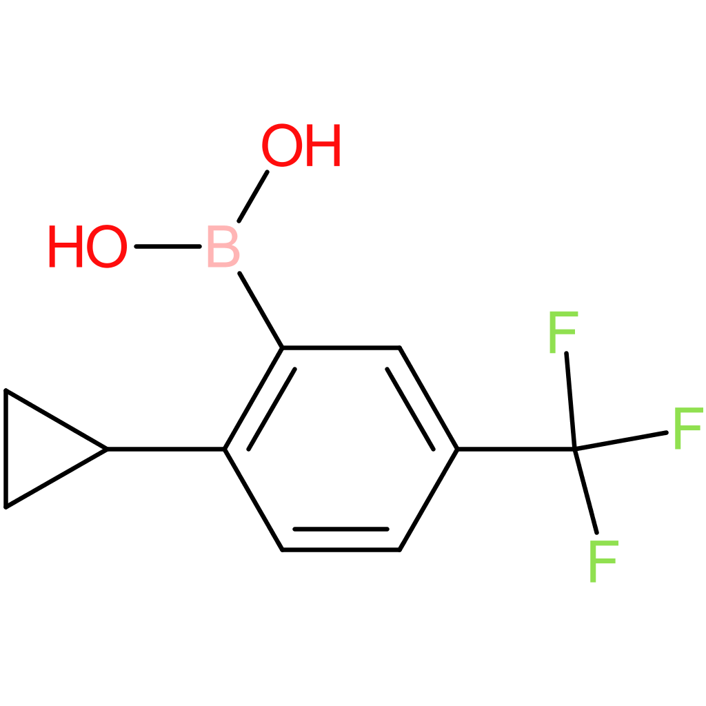 3-trifluoromethyl-6-cyclopropylphenylboronic acid
