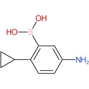 3-amino-6-cyclopropylphenylboronic acid