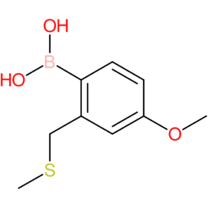 (4-methoxy-2-[(methylsulfanyl)methyl]phenyl)boronic acid