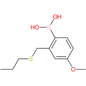 (4-methoxy-2-[(propylsulfanyl)methyl]phenyl)boronic acid