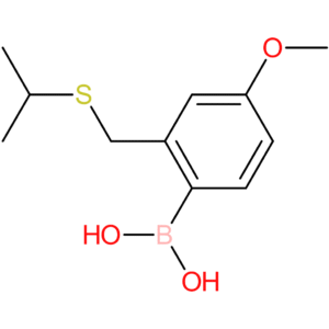 (4-methoxy-2-[(propan-2-ylsulfanyl)methyl]phenyl)boronic acid