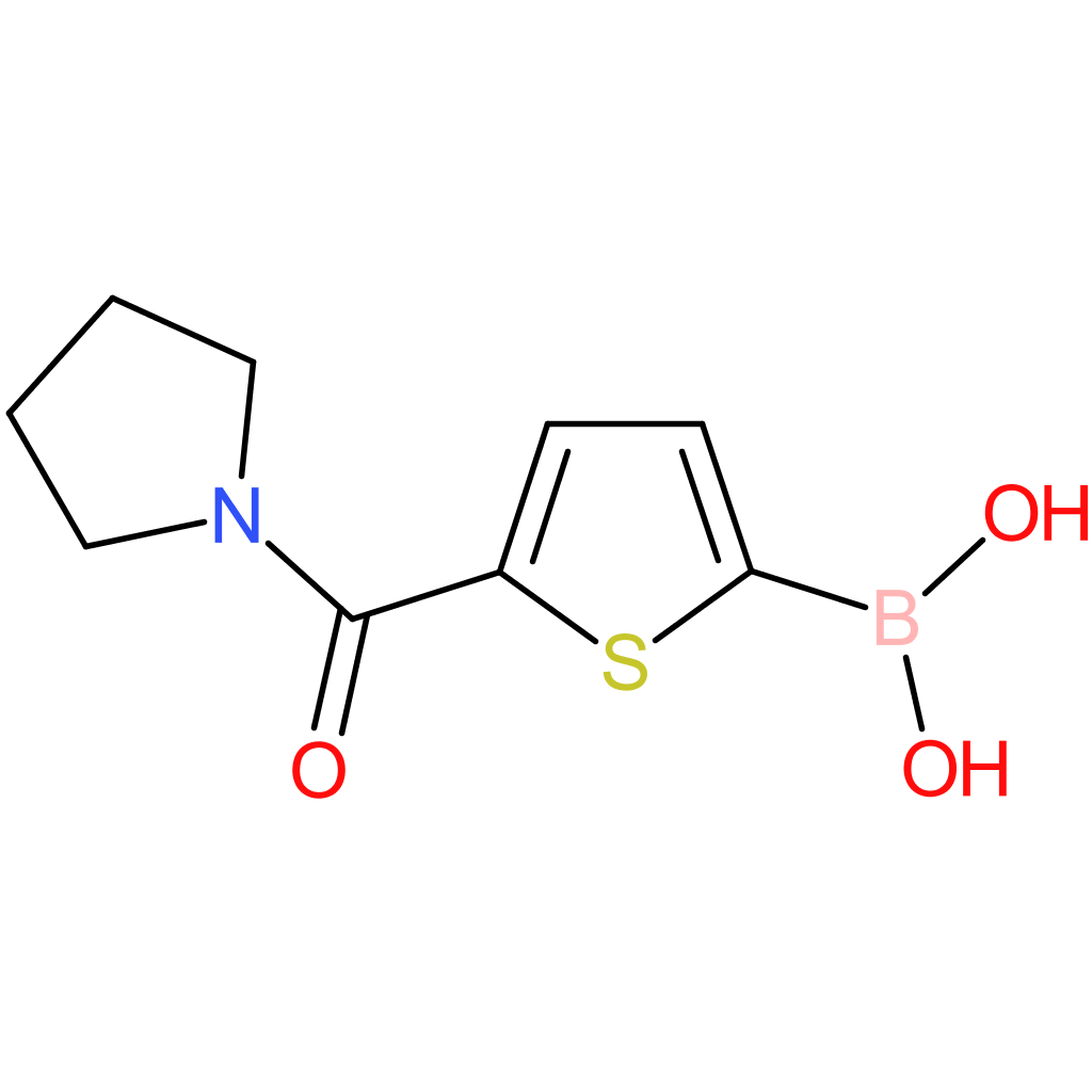 b-[5-(1-pyrrolidinylcarbonyl)-2-thienyl]-boronic acid
