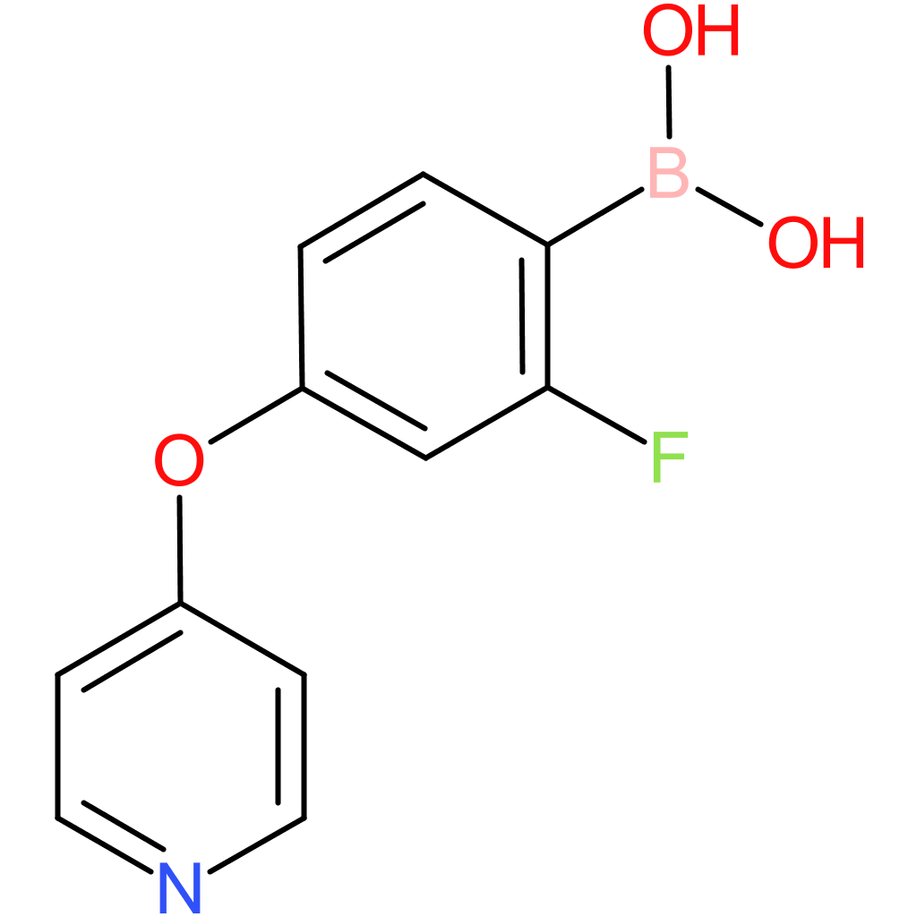 2-fluoro-4-(pyridin-4-yloxy)phenylboronic acid