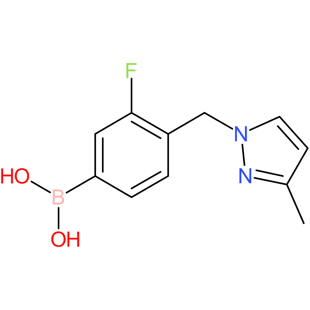 (3-fluoro-4-[(3-methyl-1h-pyrazol-1-yl)methyl]phenyl)boronic acid