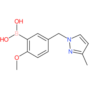 (2-methoxy-5-[(3-methyl-1h-pyrazol-1-yl)methyl]phenyl)boronic acid