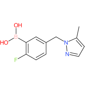 (2-fluoro-5-[(5-methyl-1h-pyrazol-1-yl)methyl]phenyl)boronic acid