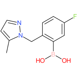 (5-fluoro-2-[(5-methyl-1h-pyrazol-1-yl)methyl]phenyl)boronic acid