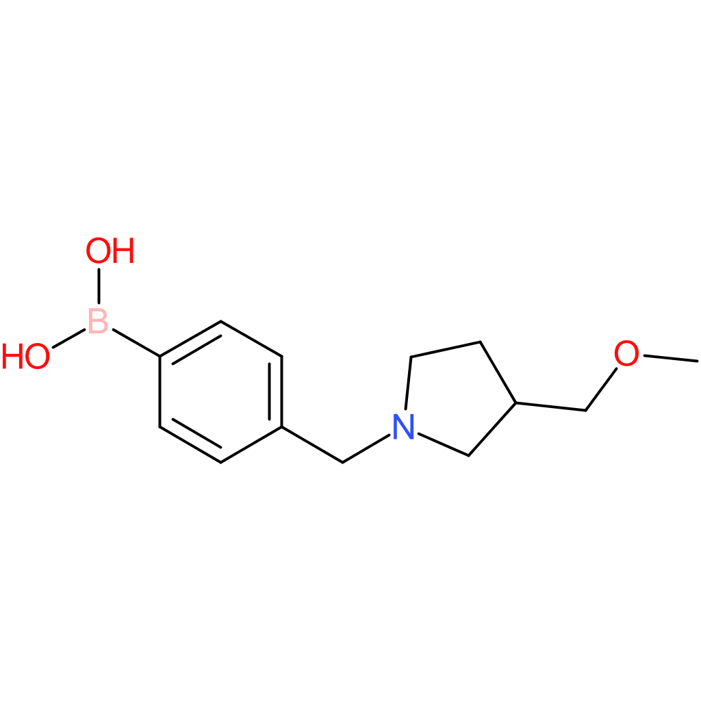 (4-([3-(methoxymethyl)pyrrolidin-1-yl]methyl)phenyl)boronic acid