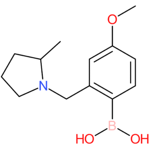 (4-methoxy-2-[(2-methylpyrrolidin-1-yl)methyl]phenyl)boronic acid