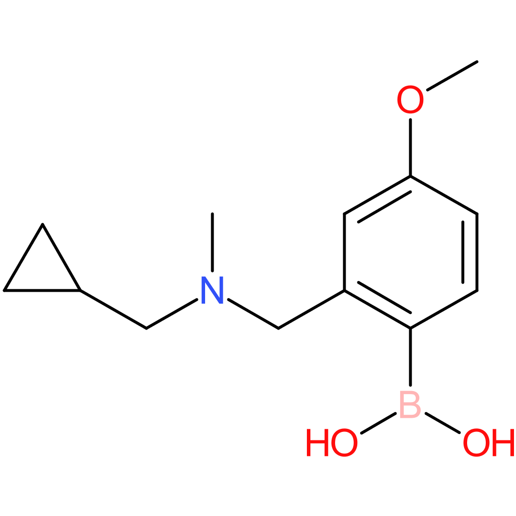 (2-([(cyclopropylmethyl)(methyl)amino]methyl)-4-methoxyphenyl)boronic acid