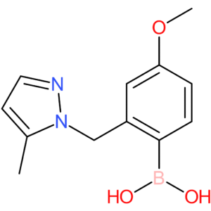 (4-methoxy-2-[(5-methyl-1h-pyrazol-1-yl)methyl]phenyl)boronic acid