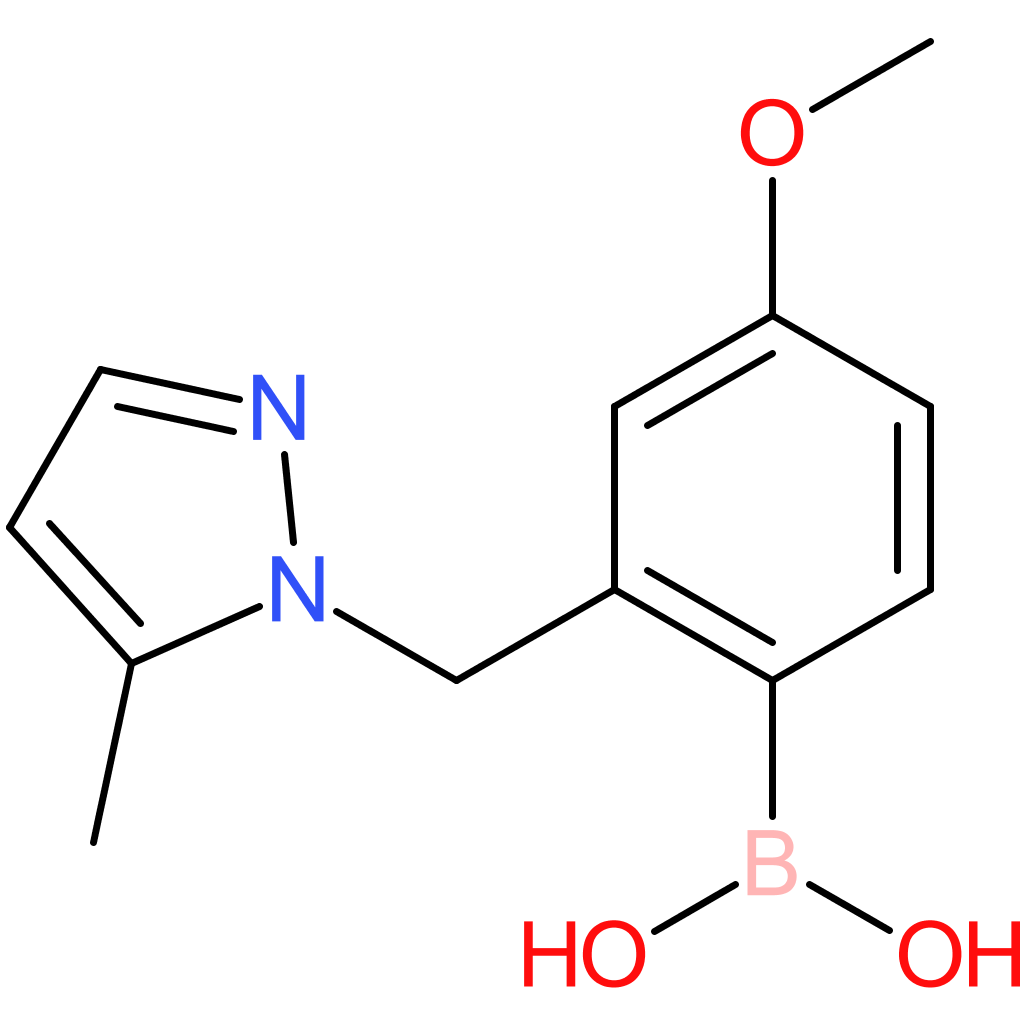 (4-methoxy-2-[(5-methyl-1h-pyrazol-1-yl)methyl]phenyl)boronic acid