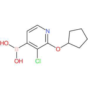 3-chloro-2-(cyclopentyloxy)pyridine-4-boronic acid