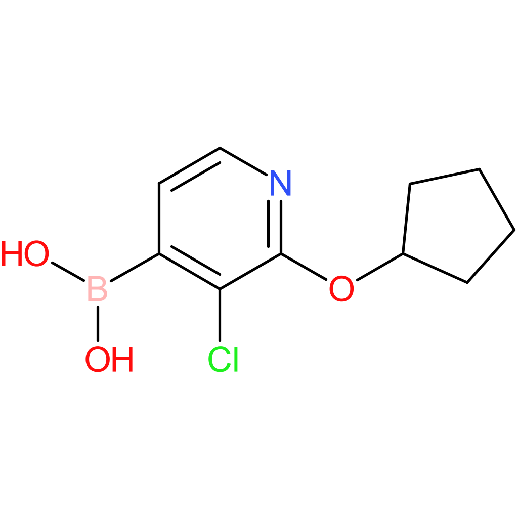 3-chloro-2-(cyclopentyloxy)pyridine-4-boronic acid