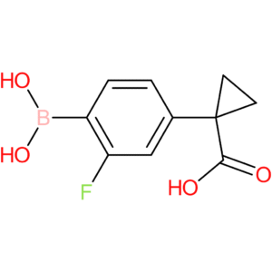1-[4-(dihydroxyboranyl)-3-fluorophenyl]cyclopropane-1-carboxylic acid
