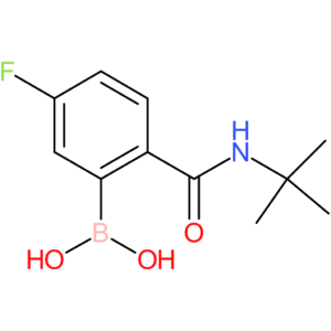 2-(t-butylcarbamoyl)-5-fluorophenylboronic acid