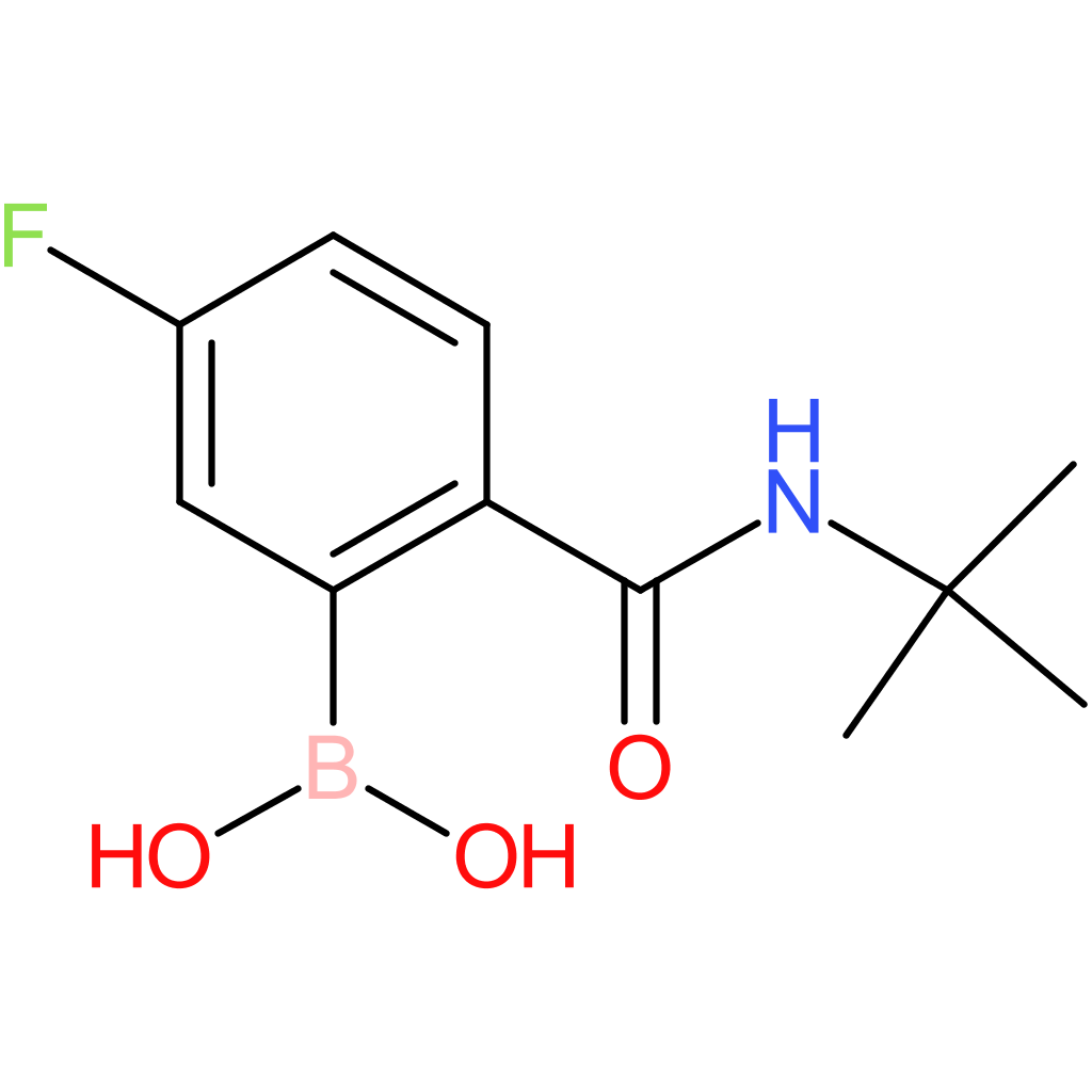 2-(t-butylcarbamoyl)-5-fluorophenylboronic acid