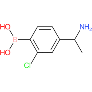 [4-(1-aminoethyl)-2-chlorophenyl]boronic acid