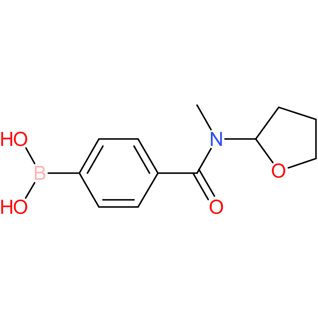 4-((tetrahydrofuran-2-yl)methylcarbamoyl)phenylboronic acid
