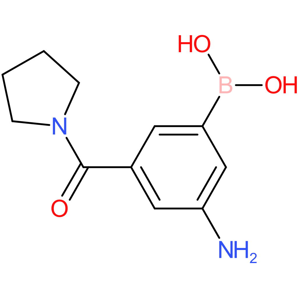3-amino-5-(pyrrolidinocarbonyl)phenylboronic acid