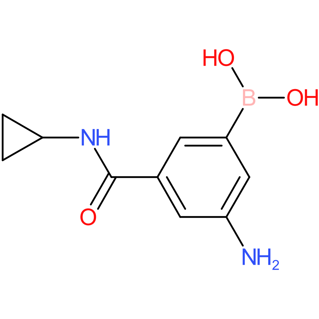 3-amino-5-(cyclopropylcarbamoyl)phenylboronic acid