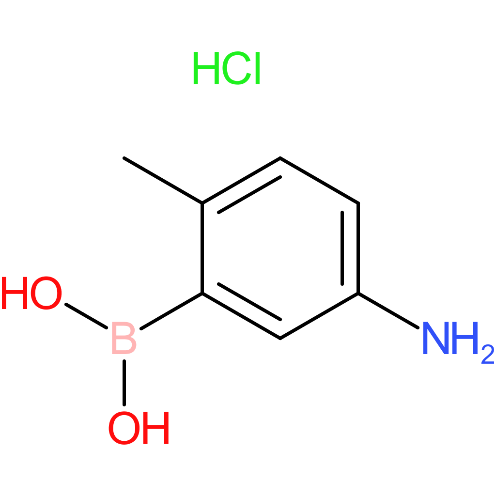 5-amino-2-methylphenylboronic acid, hcl