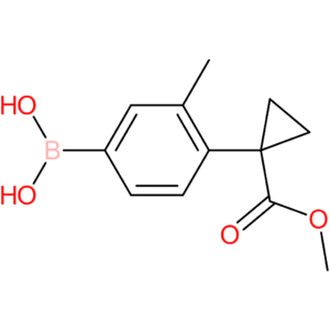 4-(1-(methoxycarbonyl)cyclopropyl)-3-methylphenylboronic acid