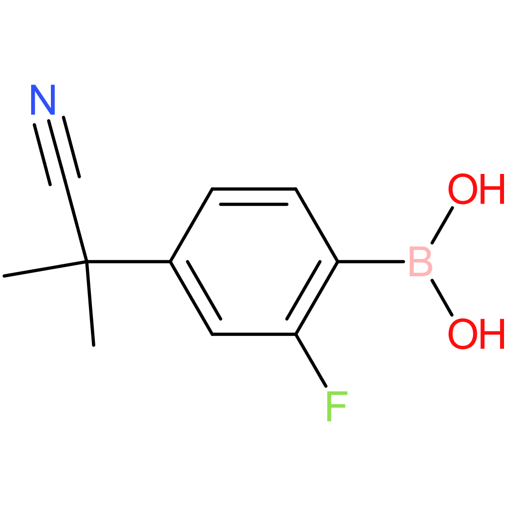 4-(1-cyano-1-methylethyl)-2-fluorophenylboronic acid